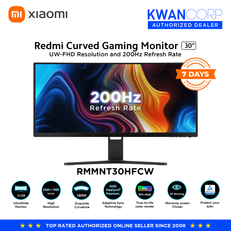 Xiaomi Redmi RMMNT30HFCW 30" IPS UW-FHD 200Hz Gaming Monitor