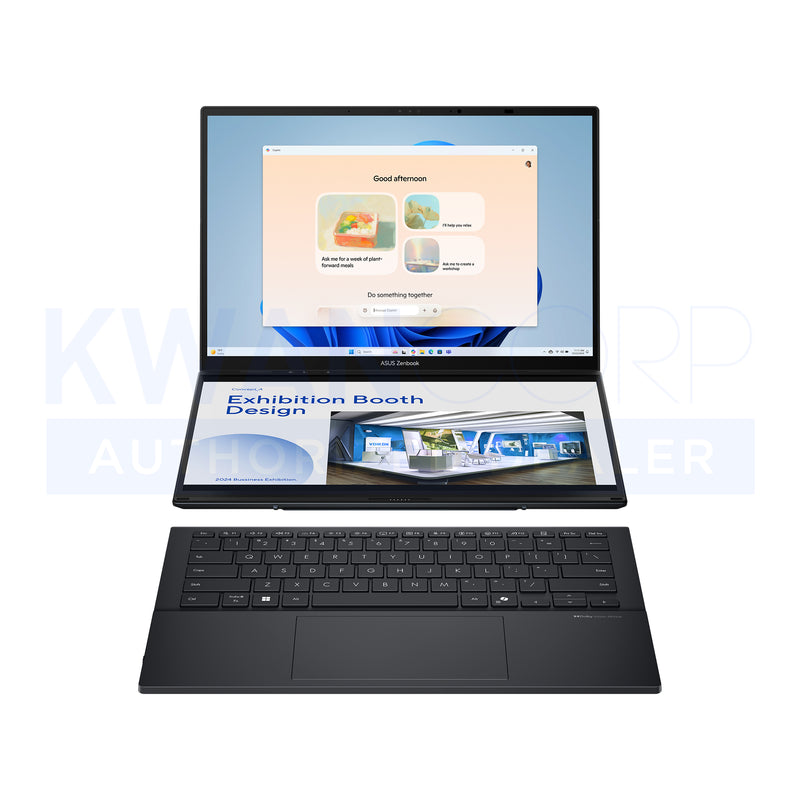 Asus Zenbook Duo. UX8406MA-PZ221WSM Intel Ultra 7 155H 32GB RAM Intel Arc™ Graphics 1TB SSD 14" OLED 2.8K 2880 x 1800 120Hz Windows 11 Premium Laptop