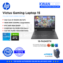 HP Victus 15 15-FA2401TX Intel Core i5 13420H 16GB RAM 512GB SSD RTX 5050 8GB 15.6" IPS FHD 144Hz Windows 11 Gaming Laptop