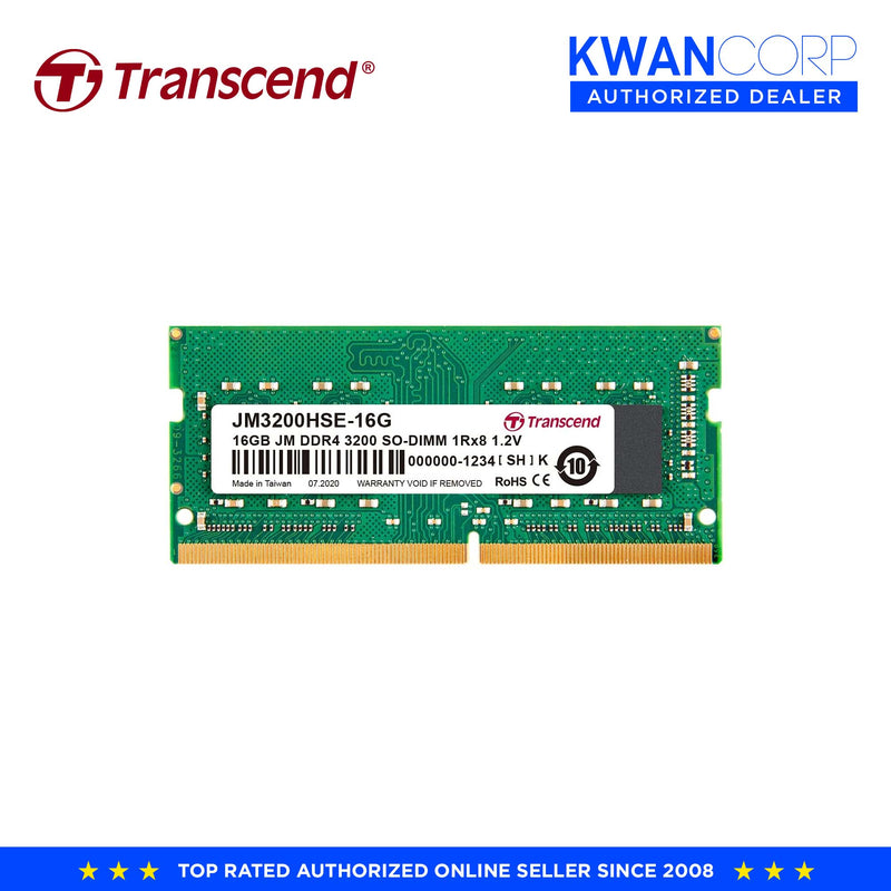 Transcend 16GB DDR4-3200 SODIMM Memory