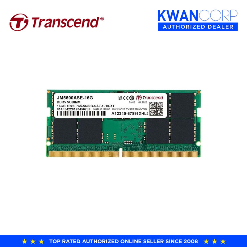 Transcend 16GB DDR5 5600 Unbuffered SO-DIMM