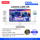 Lenovo L24I-4A 67BCKAC6PH 23.8" IPS FullHD 1920x1080 100Hz TUV Low Blue Light Certification Tilt: -5° - 22° Monitor