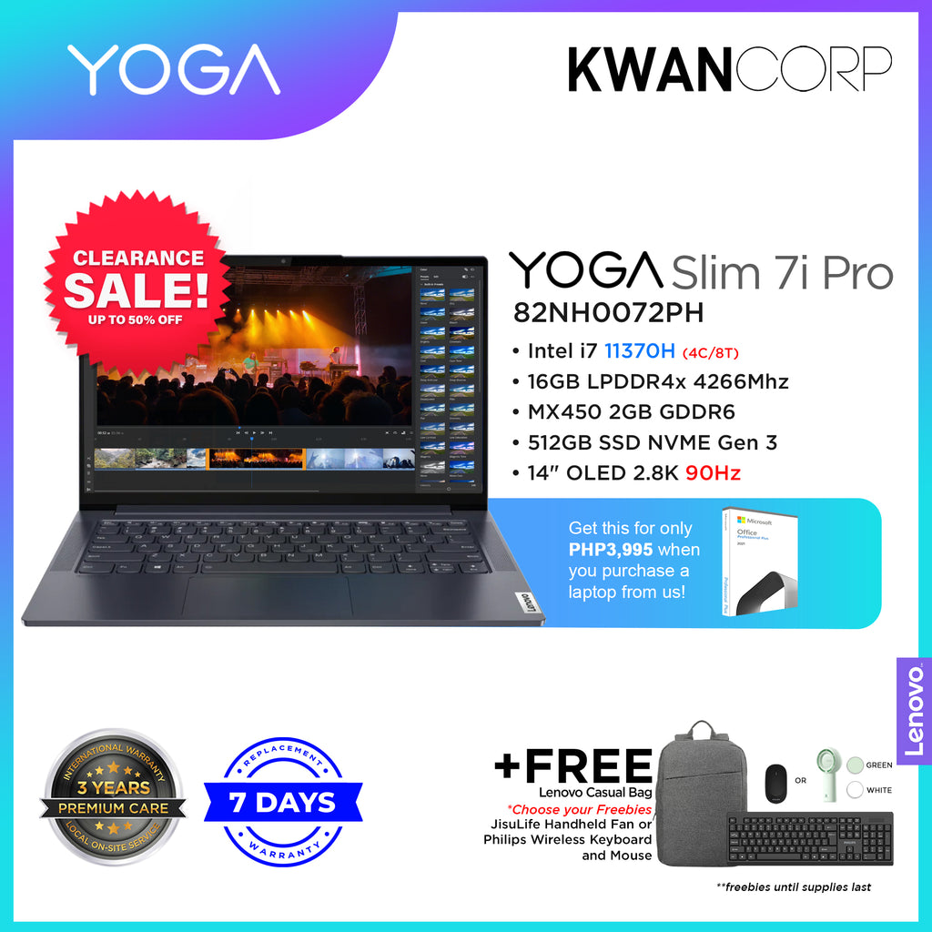 Lenovo Yoga Slim 7i Pro 82NH0072PH Intel i7 11th Gen 16GB RAM nVIDIA M