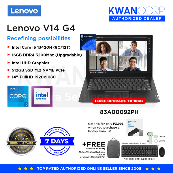 Lenovo V14 G4 IRU 83A00092PH Intel i5 13420H 8GB RAM Intel UHD Graphic