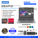 Lenovo IdeaPad Slim Pro 5 83AS002FPH AMD Ryzen 5 7535HS 16GB RAM AMD Radeon™ 660M 1TB SSD 16" IPS WQXGA 120Hz Windows 11 Premium Laptop