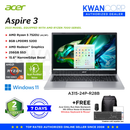 Acer Aspire 3 (2023) A315-24P-R28B AMD Ryzen 5 7520U 8GB RAM AMD Radeon™ Graphics 256GB SSD 15.6" NarowEdge Bezel Mainstream Laptop