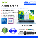Acer Aspire Lite AL14-32P-30XX Intel Core 3 N355 8GB RAM Intel Graphics 512GB SSD M.2 14" IPS WUXGA 1920x1200 Windows 11 Mainstream Laptop