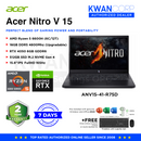 Acer Nitro V 15 ANV15-41-R75D AMD Ryzen 5 6600H 16GB RAM 512GB SSD RTX 4050 6GB 15.6" IPS FHD 165Hz Windows 11 Gaming Laptop