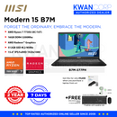 MSI Modern 15 AMD Ryzen 7 7730U 16GB RAM AMD Radeon™ Graphics 512GB SSD M.2 15.6" IPS FullHD 1920x1080 Windows 11 Premium Laptop