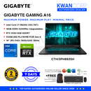 Gigabyte Gaming A16 CTHI3PH893SH Intel Core i7 13620H 16GB RAM 512GB SSD RTX 5050 8GB 16" IPS FHD+ 165Hz Windows 11 Gaming Laptop