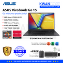 Asus Vivobook Go 15. E1504FA-NJ1970WSM AMD Ryzen 5 7520U 8GB LPDDR5 AMD Radeon™ Graphics 512GB SSD M.2 15.6" TN FullHD 1920x1080 Windows 11 Mainstream Laptop