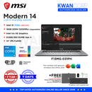 MSI Modern 14. F13MG-031PH Intel i5 1335U 16GB Intel Iris XE Graphics 512GB SSD 14" IPS FullHD 1920x1080 Windows 11 Premium Laptop