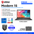 MSI Modern 15 F13MG-036PH Intel Core i7 1355U 16GB RAM 512GB SSD Intel Iris XE Graphics 15.6" IPS FHD Display Windows 11 Laptop