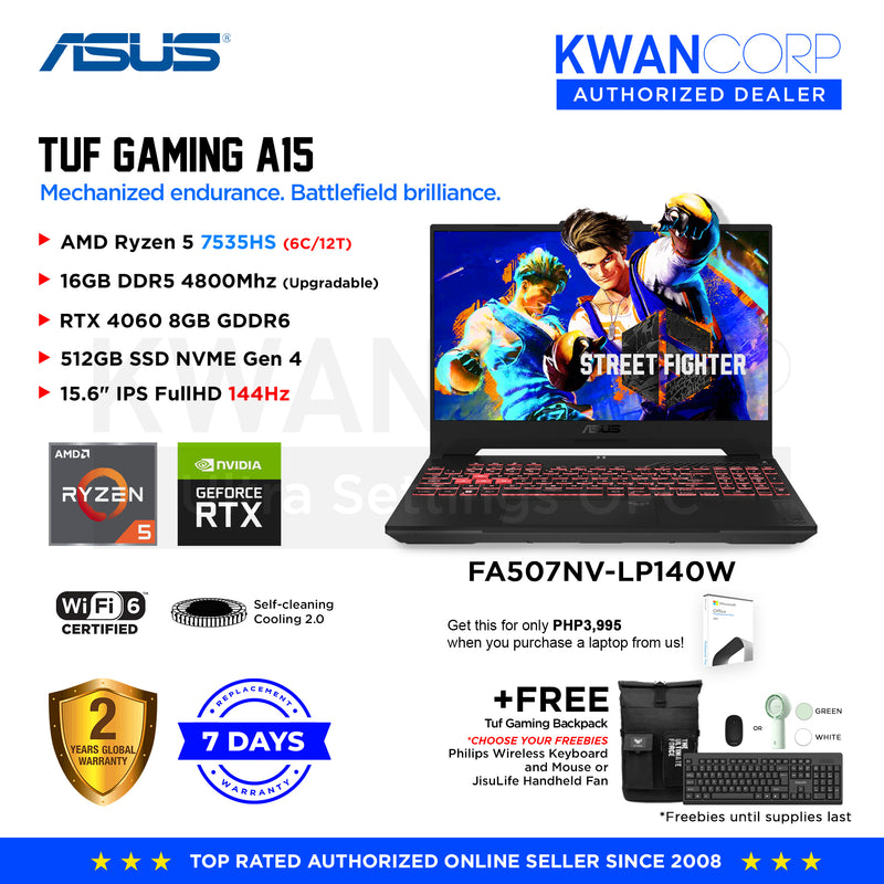 Asus TUF Gaming FA507NV-LP140W AMD Ryzen 7535HS 16GB RAM RTX 40