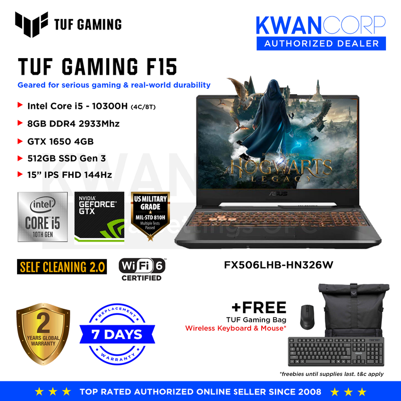 ASUS TUF Gaming F15 Gaming Laptop, 15.6” 144Hz FHD Display, Intel Core  i5-11400H Processor, GeForce RTX 2050, 8GB DDR4 RAM, 512GB PCIe SSD Gen 3