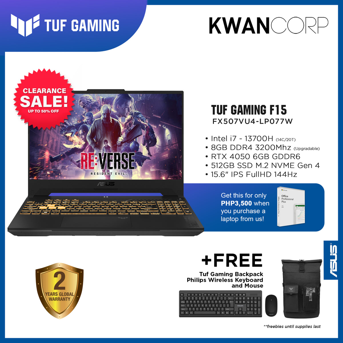 ASUS TUF Gaming F15 FX507VU4 [15.6インチ] ビジネスリュック メンズ レディース パソコンバッグ フィルム セット 通勤 通学 USB 充電 リュックサック PC バッグ パソコン リュック 大容量 多機能 軽量 3w Gaming TUF F15 WIN11 | FX506HEB