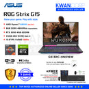 ASUS ROG Strix G15 G513RC-HN016W AMD Ryzen 7 6800H 8GB RAM RTX3050 4GB 512GB SSD Gen 4 15.6" FHD IPS 144Hz Gaming Laptop