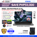 Asus ROG Zephyrus G15 GA503RM-HQ022W Ryzen 7 6800H 16GB RAM RTX 3060 6GB 1TB SSD 15.6" IPS QHD 165Hz Windows 11 Gaming Laptop