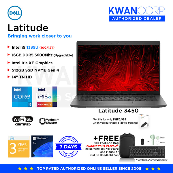 Dell Latitude 3450 Intel i5 1335U 16GB Intel Iris XE Graphics 512GB SS