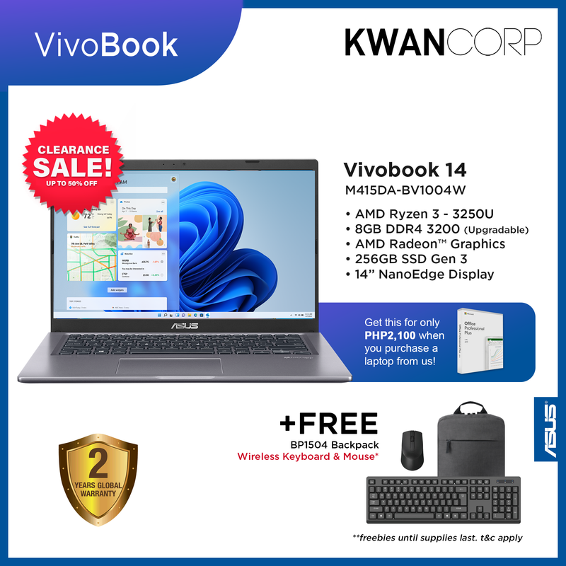 Asus VivoBook 14” Laptop, F415EA-AS31, AYOUB COMPUTERS