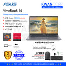 Asus Vivobook 14 M415DA-BV1022W AMD Ryzen 3 3250U 8GB RAM AMD Radeon™ Graphics 256GB SSD 14" NanoEdge Display Mainstream Laptop