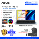Asus Vivobook Pro 15 M6500QE-MA013WS AMD Ryzen 7 5800H 16GB RAM  RTX 3050 Ti 4GB 512GB SSD 15.6" OLED 2.8K reso Premium Laptop