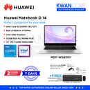Huawei Matebook D 14 MDF-W5851D Intel i5 Alder Lake 12450H 8GB RAM Intel UHD Graphics 512GB SSD M.2 14" IPS FullHD 1920x1080 Windows 11  Mainstream Laptop