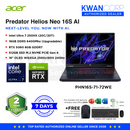 Acer Predator Helios Neo 16 Slim AI PHN16S-71-72WE Intel Ultra 7 250HX 16GB RAM 512GB SSD RTX 5060 8GB 16" OLED WQXGA 240Hz Windows 11 Gaming Laptop