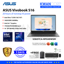 Asus Vivobook S16. S3607CA-RP049WSM Intel Ultra 7 255H 16GB RAM Intel Arc™ Graphics 1TB SSD 16" IPS WUXGA 1920x1200 Windows 11 Mainstream Laptop
