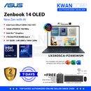 Asus Zenbook 14. UX3405CA-PZ495WSM Intel Ultra 9 285H 16GB RAM Intel Arc™ Graphics 1TB SSD 14" OLED 2.8K 120Hz Windows 11 Premium Laptop