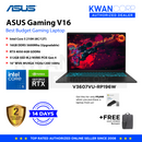 Asus Gaming V16 V3607VU-RP196W Intel Core 5 210H 16GB RAM 512GB SSD RTX 4050 6GB 16" WVA WUXGA 144Hz Windows 11 Gaming Laptop