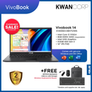 Asus Vivobook 14 X1400EA-EB1712WS Intel i3 1115G4 8GB RAM Intel UHD Graphics 512GB SSD Gen 3 14" IPS FHD Mainstream Laptop