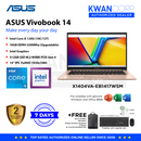 Asus Vivobook 14 X1404VA-EB1417WSM Intel Core 5 120U 16GB RAM 512GB SSD 14" IPS FHD Windows 11 Laptop