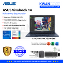 Asus Vivobook 14. X1404VA-NK750WSM Intel i7 1355U 16GB RAM Intel Iris XE Graphics 512GB SSD 14" TN FullHD 1920x1080 Windows 11 Mainstream Laptop