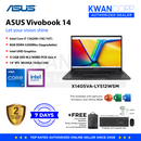 Asus Vivobook 14 X1405VA-LY512WSM Intel i7 Raptor Lake 13620H 8GB DDR4 Intel UHD Graphics 512GB SSD M.2 14" IPS WUXGA 1920x1200 Windows 11 Mainstream Laptop