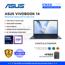 Asus Vivobook 14 X1407CA-LY145WSM Intel Ultra 5 225H 16GB RAM 512GB SSD 14" IPS WUXGA Display Windows 11 Laptop