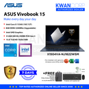 Asus Vivobook 15. X1504VA-NJ1622WSM Intel i5 1334U 8GB RAM +FREE 8GB Intel UHD Graphics 512GB SSD 15.6" FullHD 1920x1080 Windows 11 Mainstream Laptop