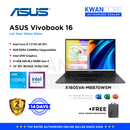 Asus Vivobook 16 X1605VA-MB870WSM Intel i3 Raptor Lake 1315U 8GB RAM Intel UHD Graphics 512GB SSD M.2 16" IPS WUXGA 1920x1200 Windows 11 Mainstream Laptop